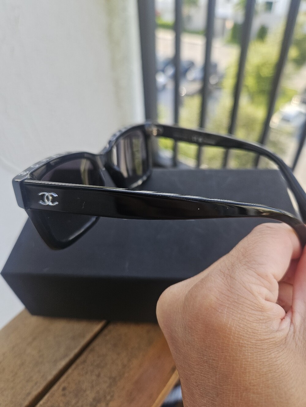 Chanel Black Cat-Eye Sunglasses - Picture 8 of 10